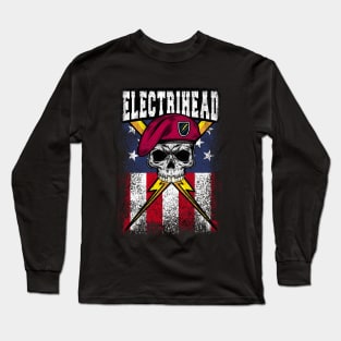 Electrihead : Tesla EV : Electric Engineer ii Long Sleeve T-Shirt